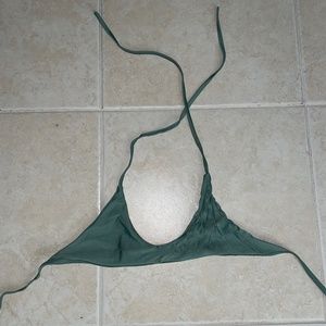 Green bikini top